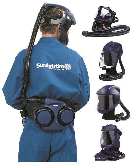 SUNDSTROM SR500/200 FAN UNIT WITH HOSE & FULL FACE MASK 